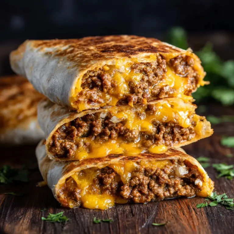 Loaded Taco-Stuffed Cheesy Pockets Recipe