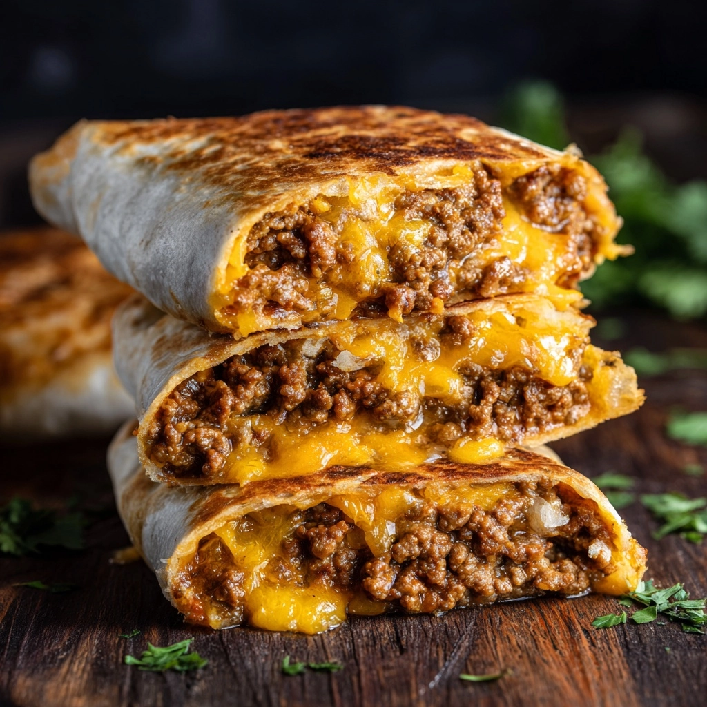 Loaded Taco-Stuffed Cheesy Pockets Recipe - Recipe Image