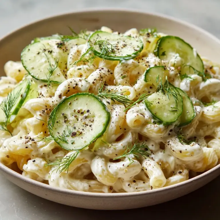 Cucumber Pasta Salad Recipe