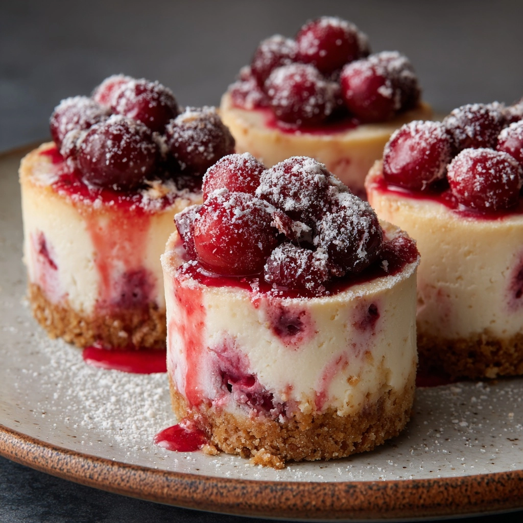 Mini Cranberry Cheesecakes Recipe - Recipe Image