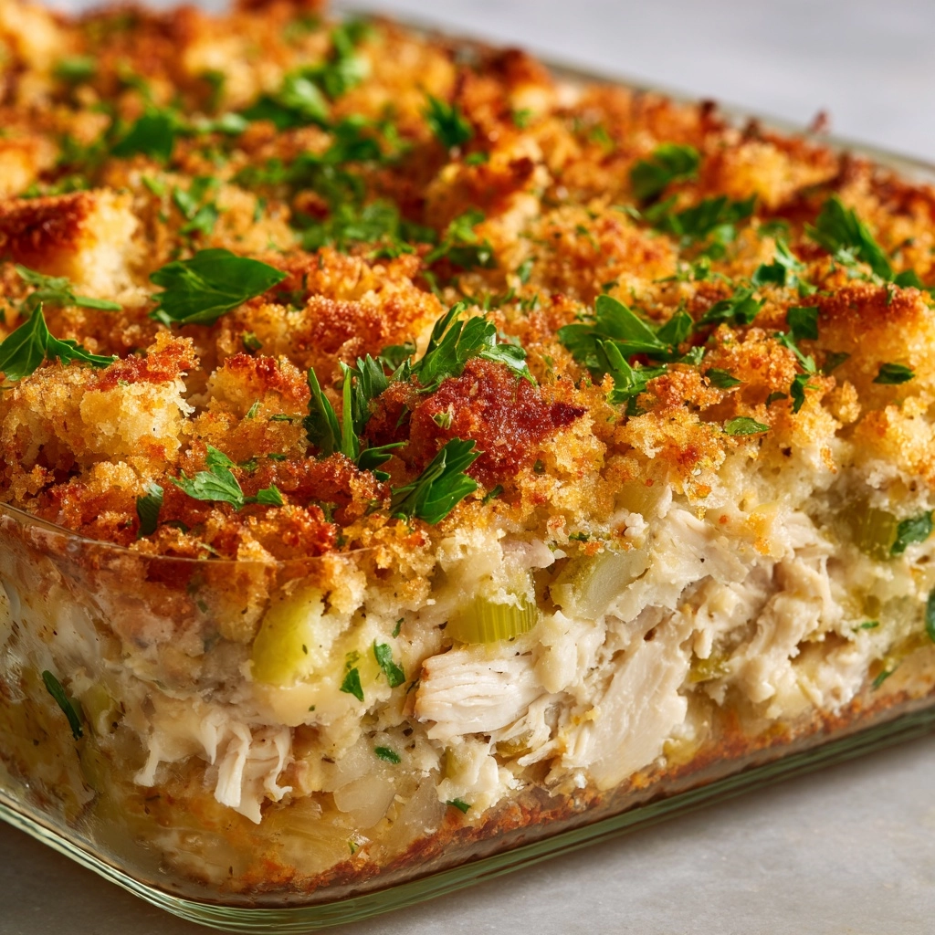 Chicken and Stuffing Casserole Recipe - Recipe Image