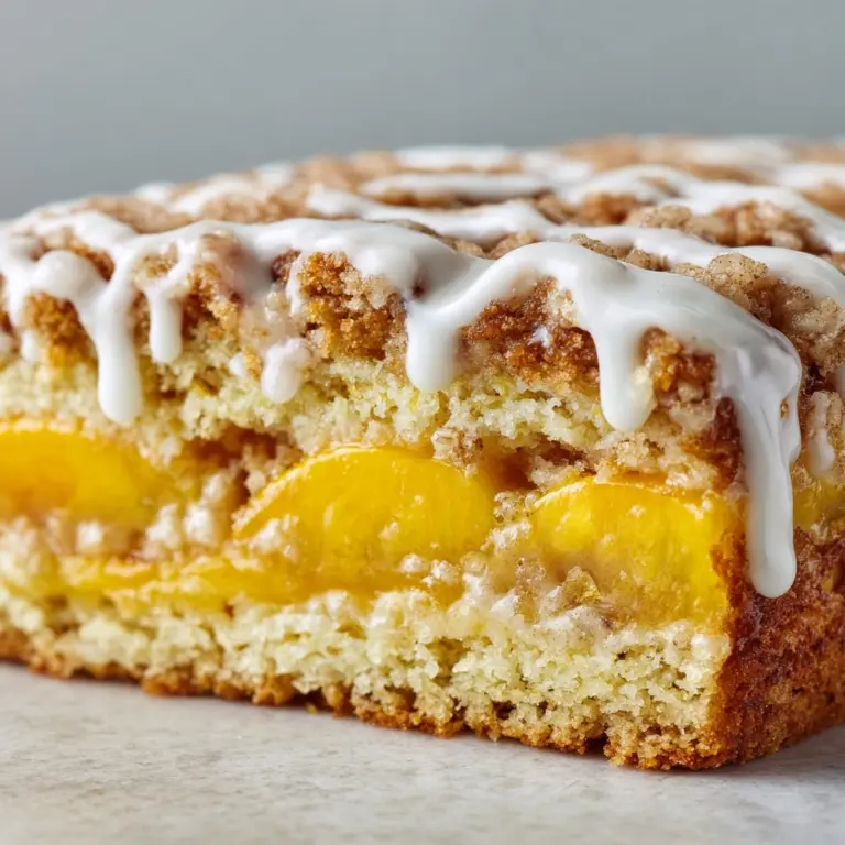 Spiced Peach Cobbler Cinnamon Rolls with Creamy Frosting Recipe