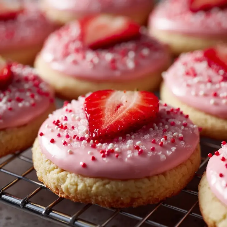 Double Strawberry Sugar Cookies Recipe