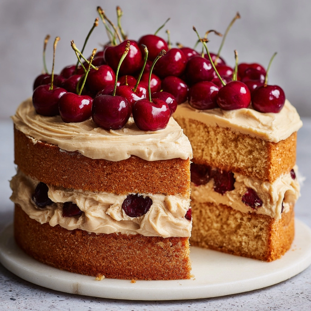Decadent Cherry Swirl Cake Recipe - Recipe Image
