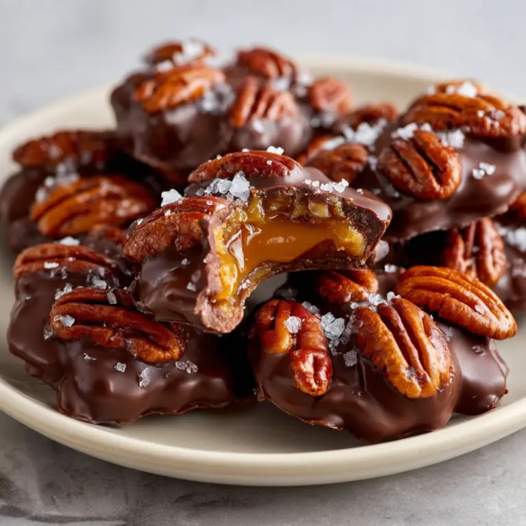 Homemade Chocolate Turtles Recipe