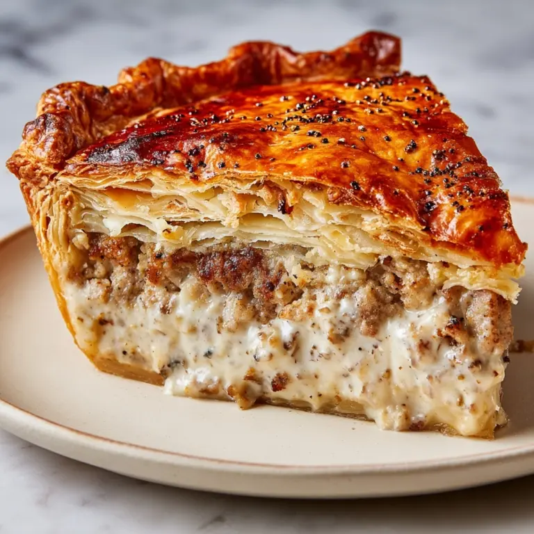 Sausage Gravy and Biscuit Pie Recipe