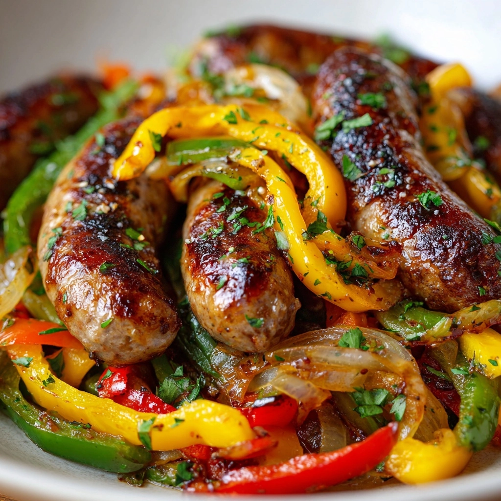 Andouille Sausage and Pepper Skillet Recipe - Recipe Image