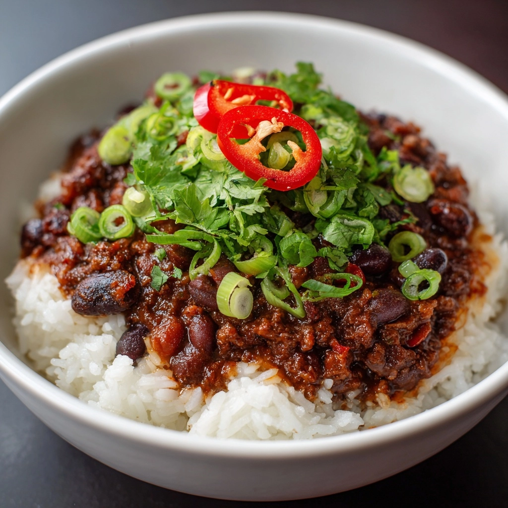 Easy Chili Beans and Rice Recipe - Recipe Image