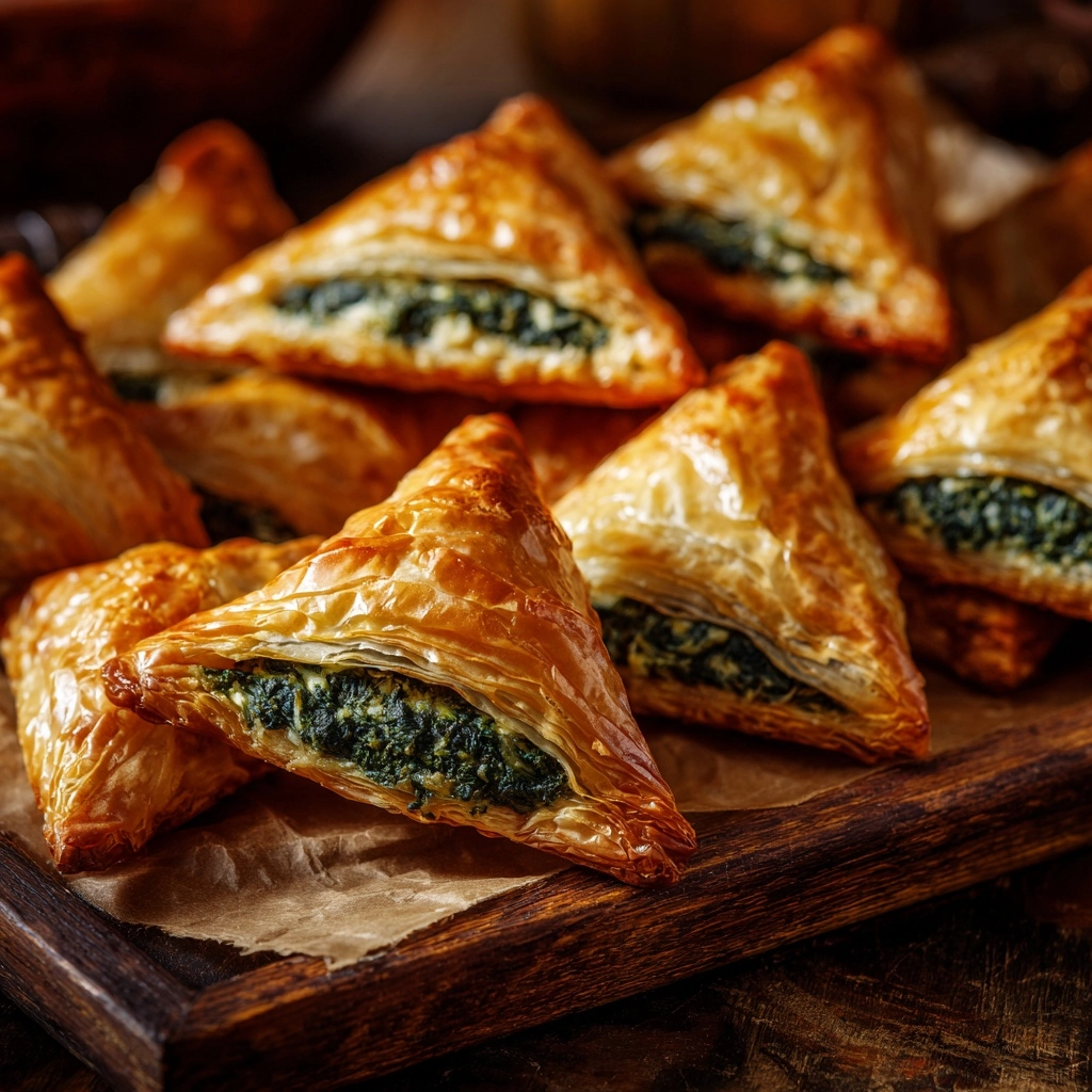 Lebanese Spinach Pies Recipe - Recipe Image
