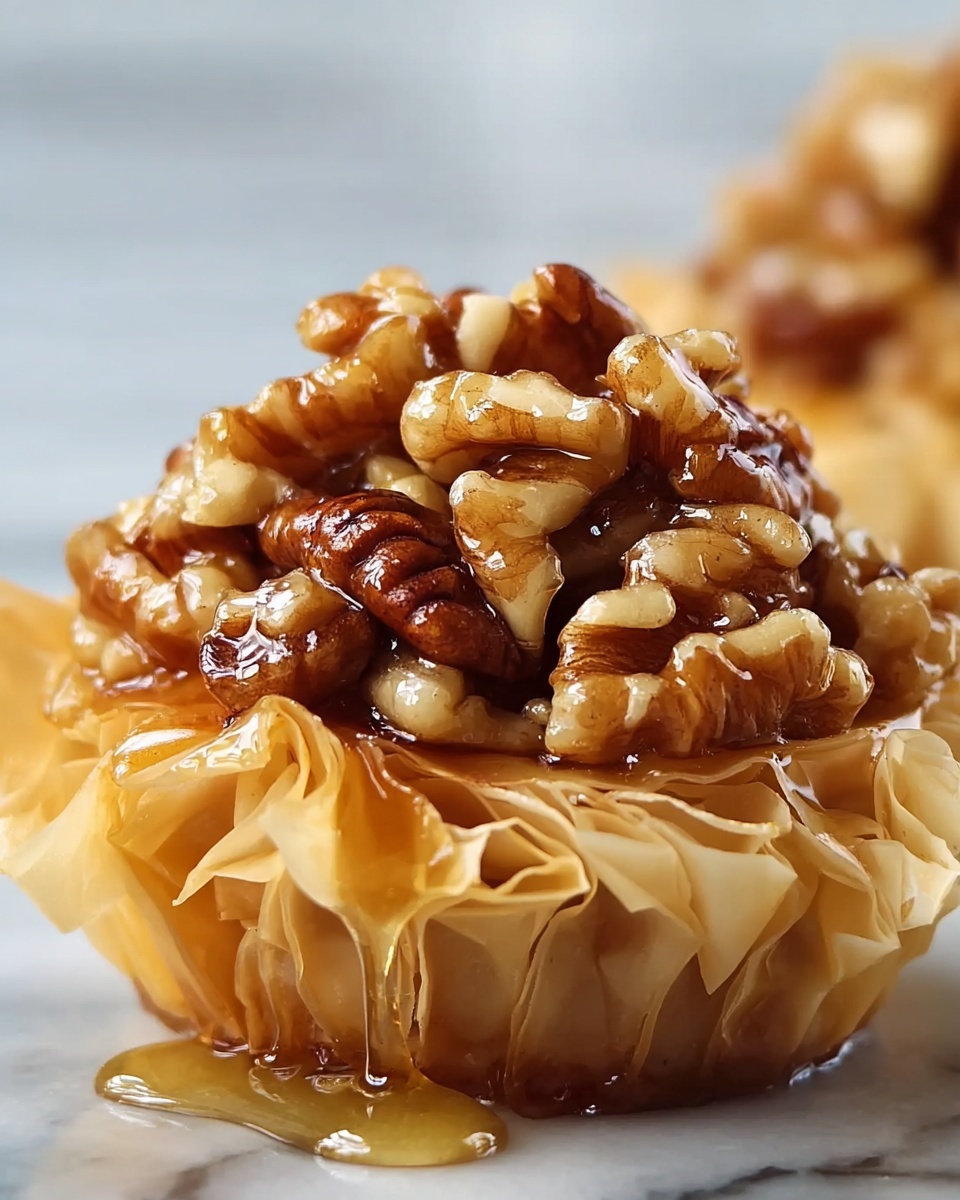 Pecan Caramel Baklava Cups Recipe - Recipe Image