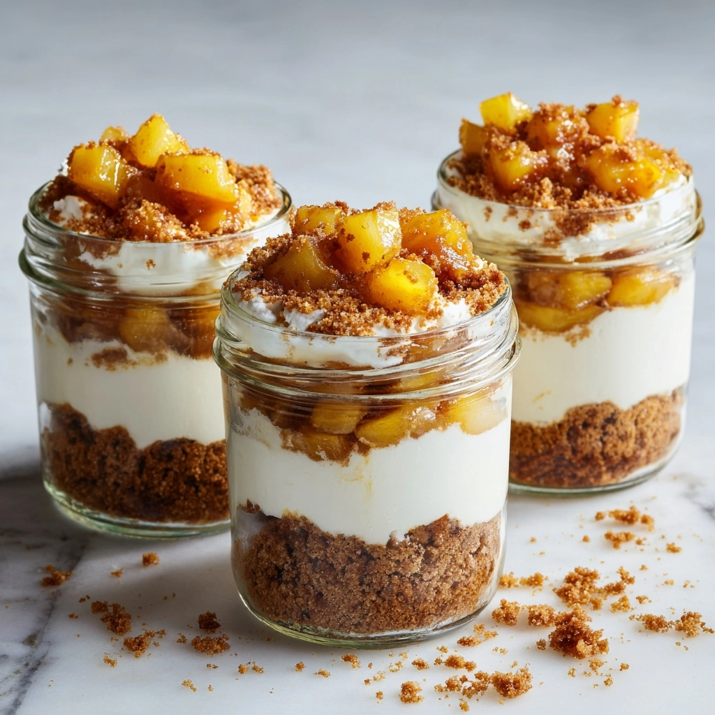No-Bake Apple Cheesecake Jars Recipe - Recipe Image