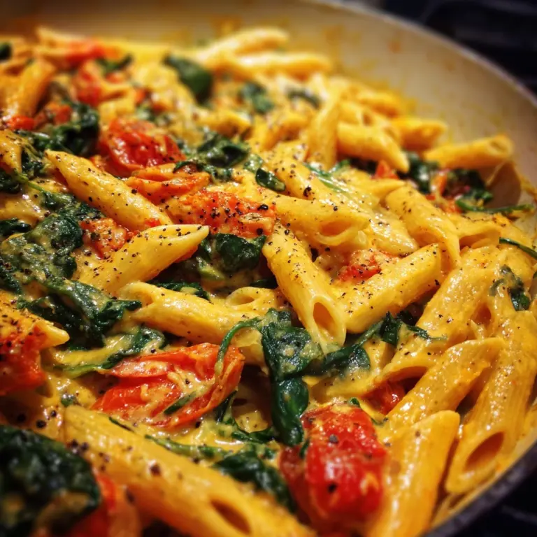 Delicious Spinach Tomato Pasta Recipe