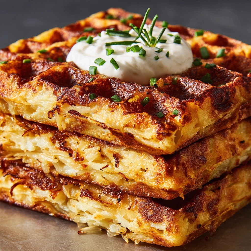 Healthy Hashbrown Chaffle Recipe - Recipe Image