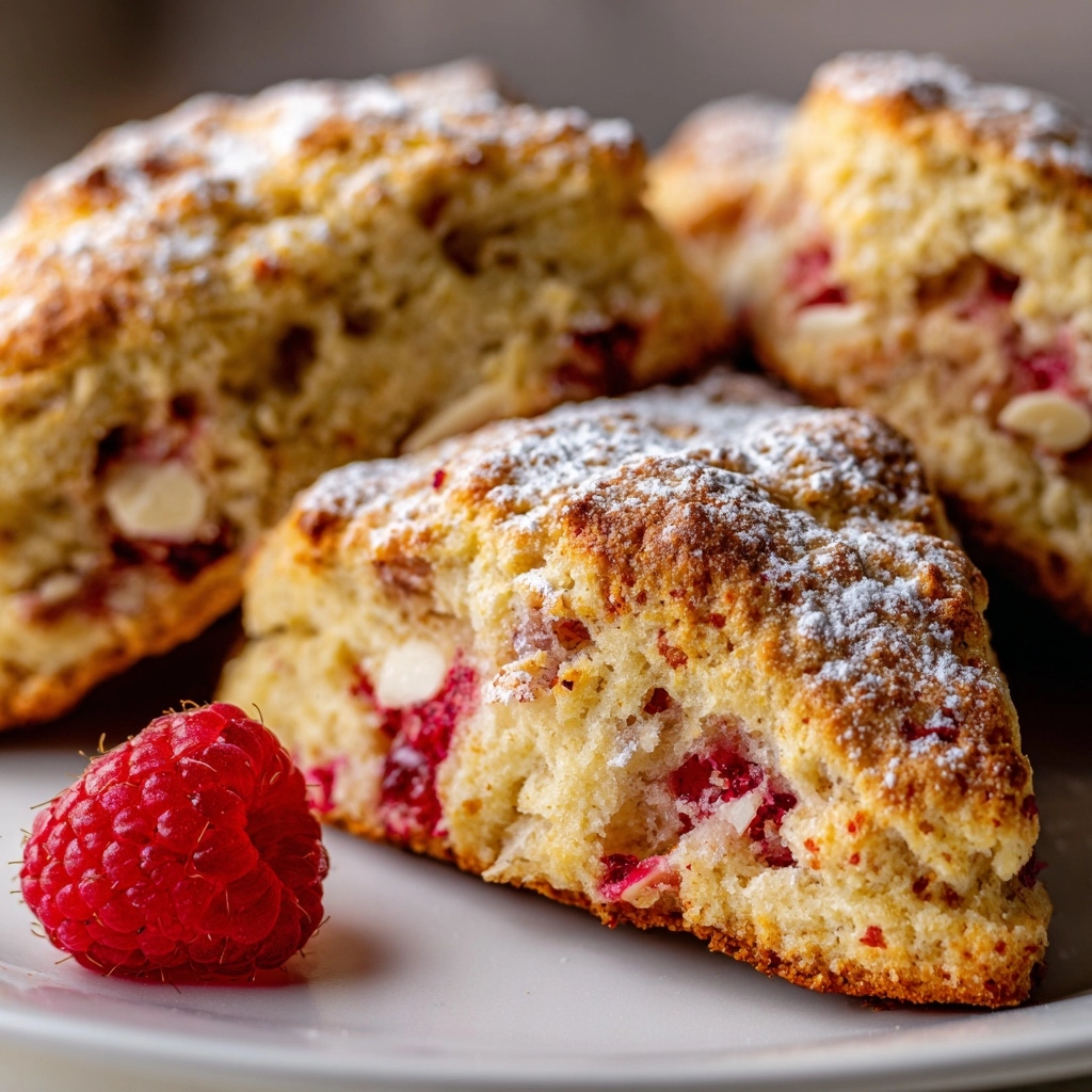 Strawberry Rhubarb Scones Recipe - Recipe Image