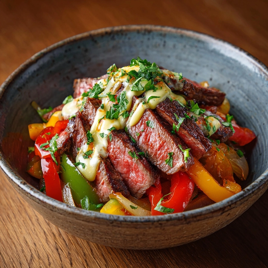Philly Cheesesteak In A Bowl Recipe - Recipe Image