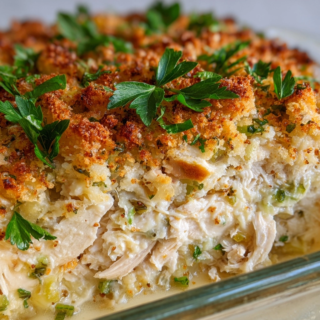 Chicken and Stuffing Casserole Recipe - Recipe Image