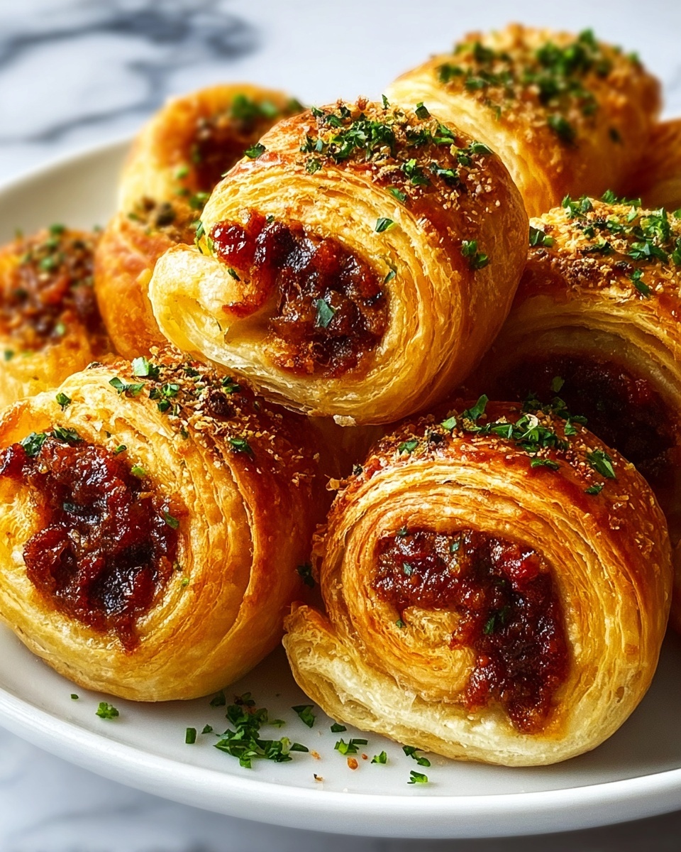Homemade Nduja Sausage Rolls That Are Delicious and Savory Recipe - Recipe Image