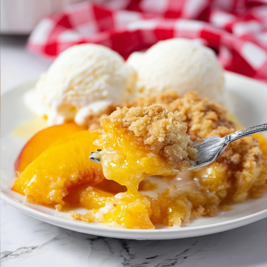 Peach Dump Cake Recipe - Recipe Image