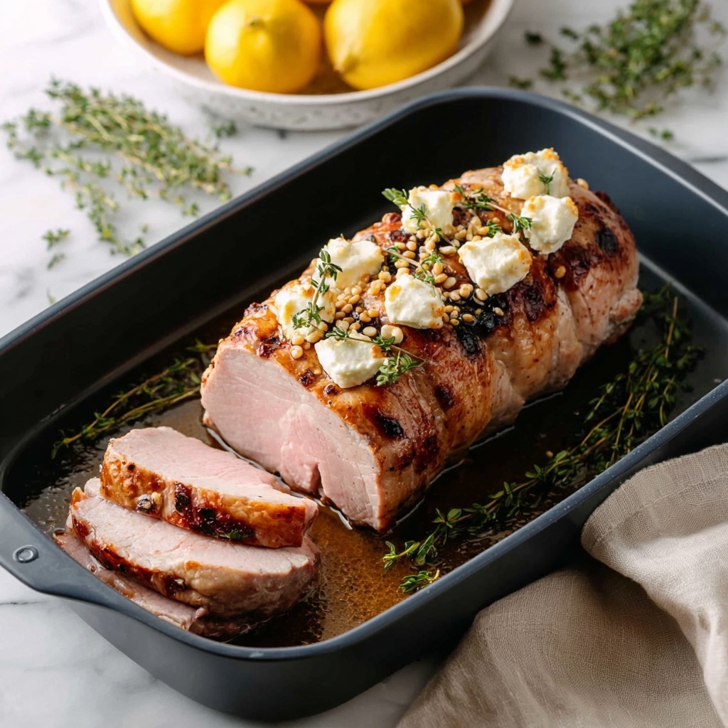 Goat Cheese Stuffed Pork Tenderloin Recipe - Recipe Image