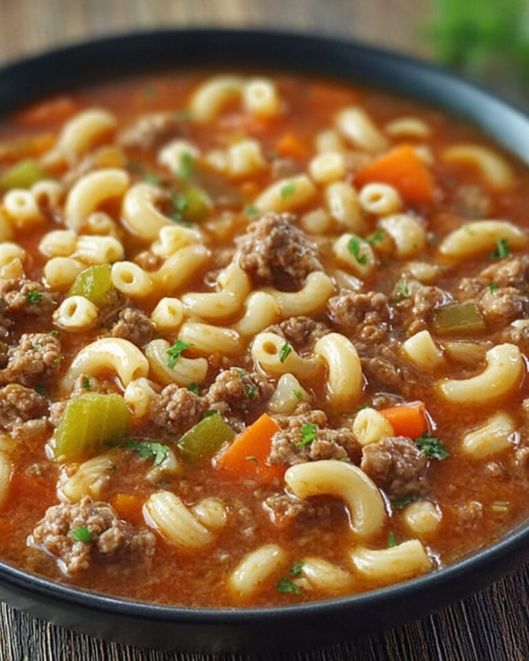 Beef and Macaroni Soup Recipe
