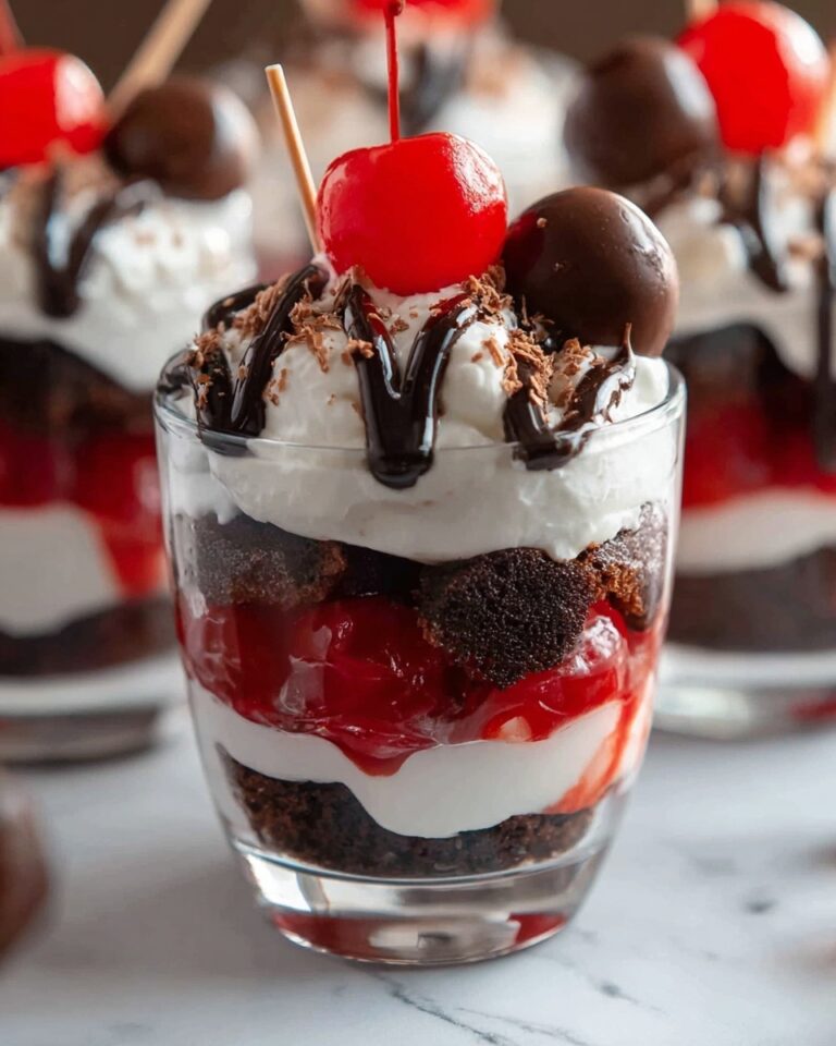 Chocolate Cherry Brownie Parfait Recipe