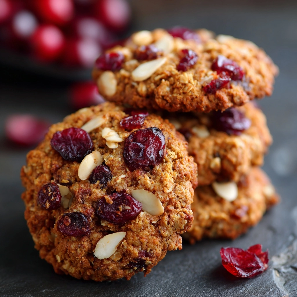 Gluten-Free Almond Flour Cookies with Cranberries and Maple Syrup Recipe - Recipe Image