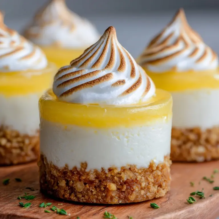 Mini Lemon Meringue Cheesecakes Recipe