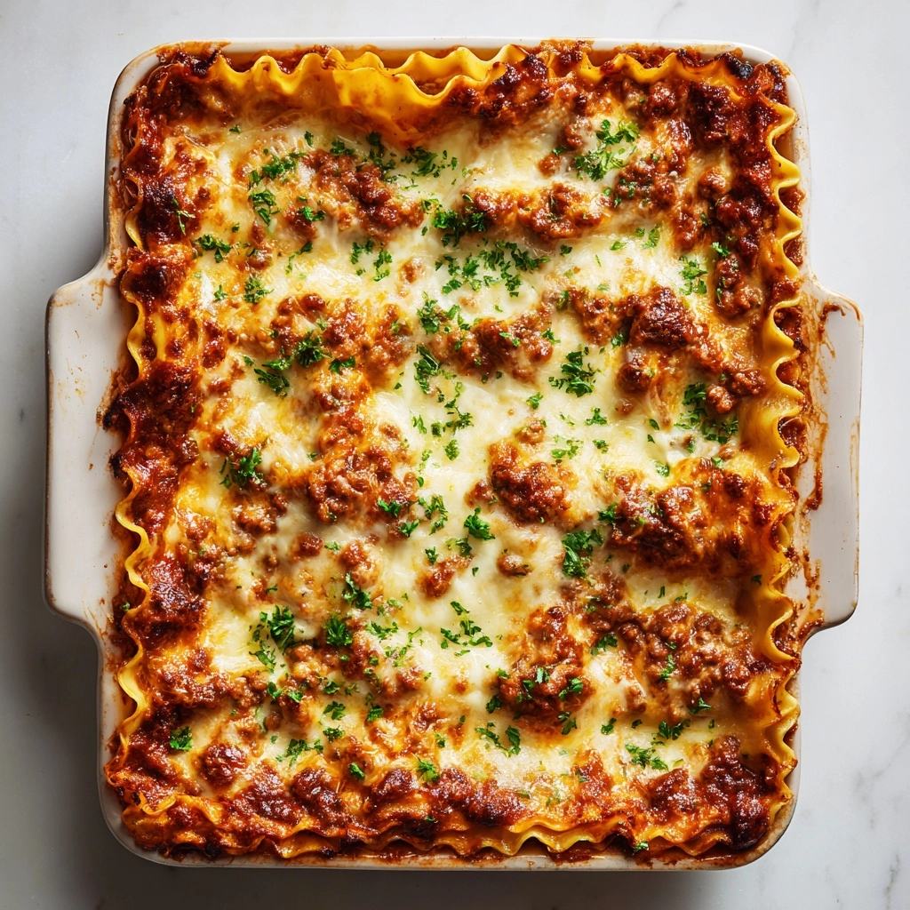 Easy Meat Lasagna Recipe - Recipe Image