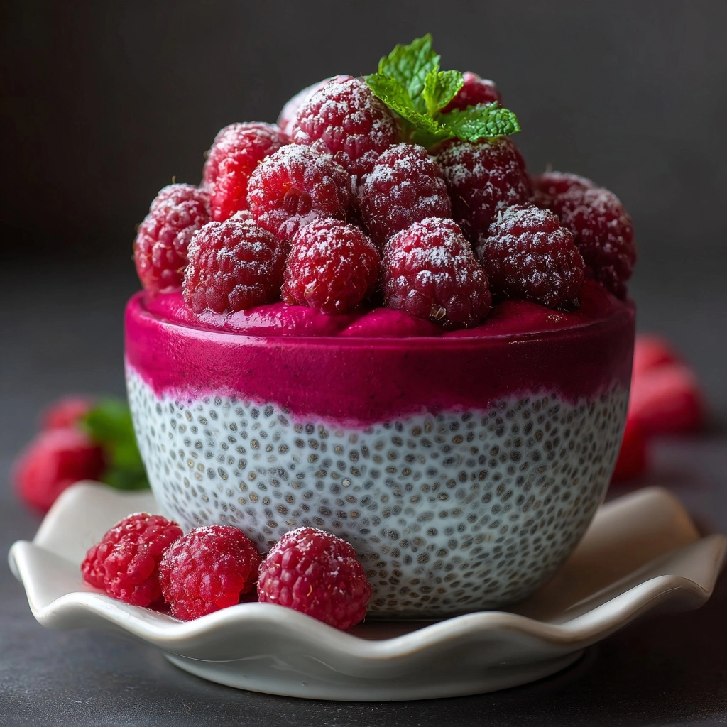 Raspberry Chia Dessert Recipe - Recipe Image