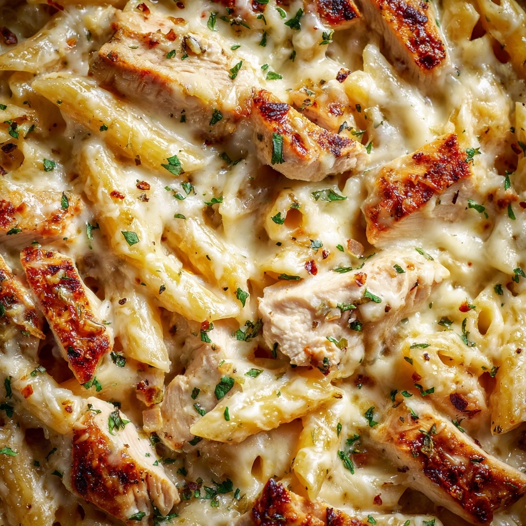 Cheesy Chicken Alfredo Slow Cooker Delight Recipe - Recipe Image