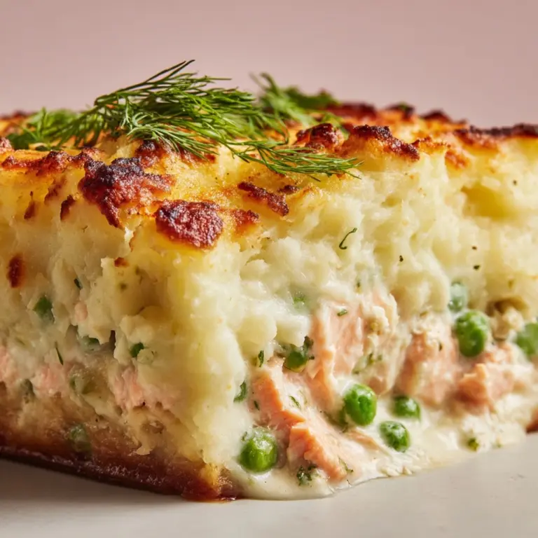 Creamy British Fish Pie with Mashed Potatoes and Seafood Recipe