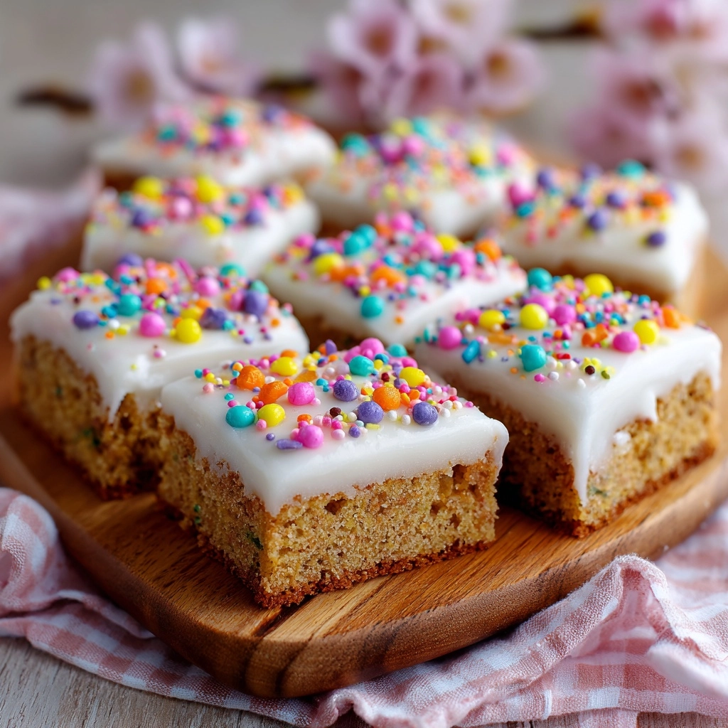 Frosted Easter Blondies Recipe - Recipe Image