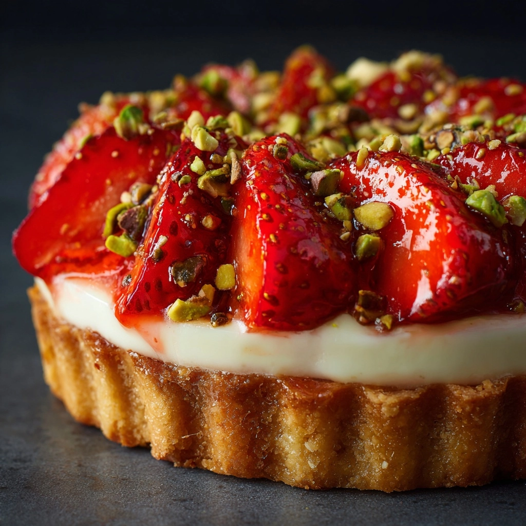 Mini Strawberry-Pistachio Mascarpone Tarts Recipe - Recipe Image