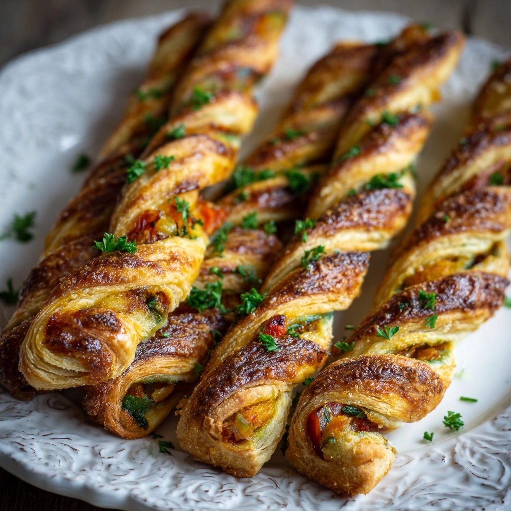 Cheesy Jalapeno Popper Puff Pastry Straws Recipe - Recipe Image