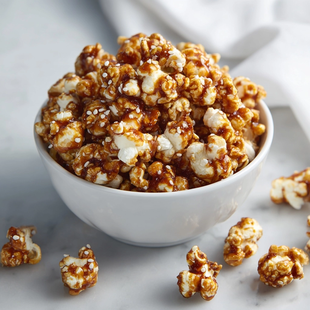 Gochujang Caramel Popcorn with Sesame Seeds Recipe - Recipe Image