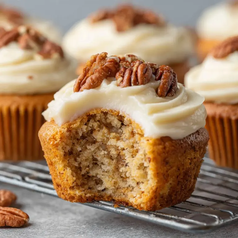 Banana Cinnamon Pecan Cupcakes with Cream Cheese Frosting Recipe