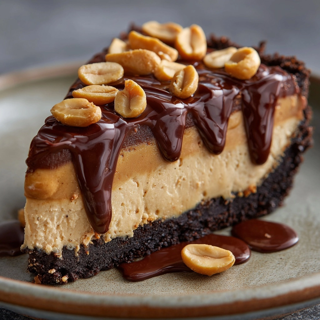 Hot Fudge Peanut Butter Pie Recipe - Recipe Image