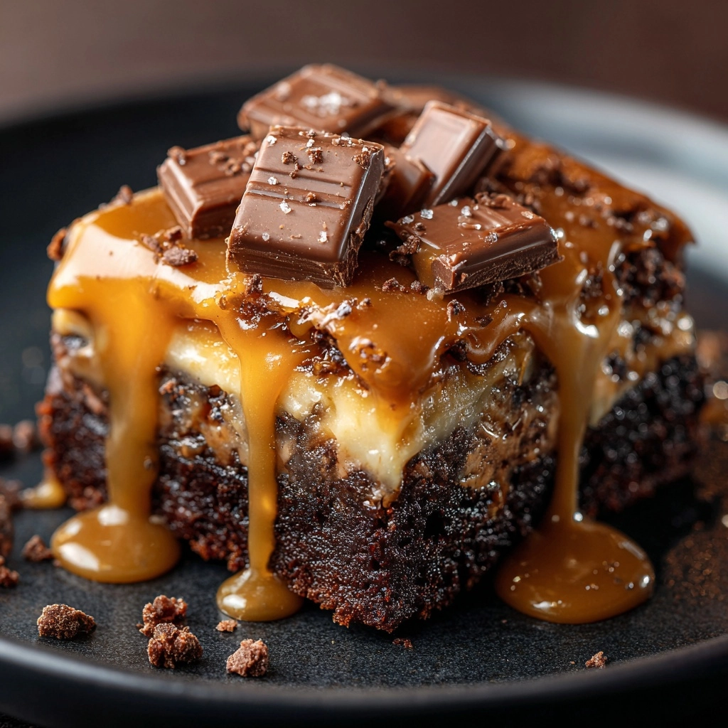 Chocolate Caramel Dump Cake Recipe - Recipe Image
