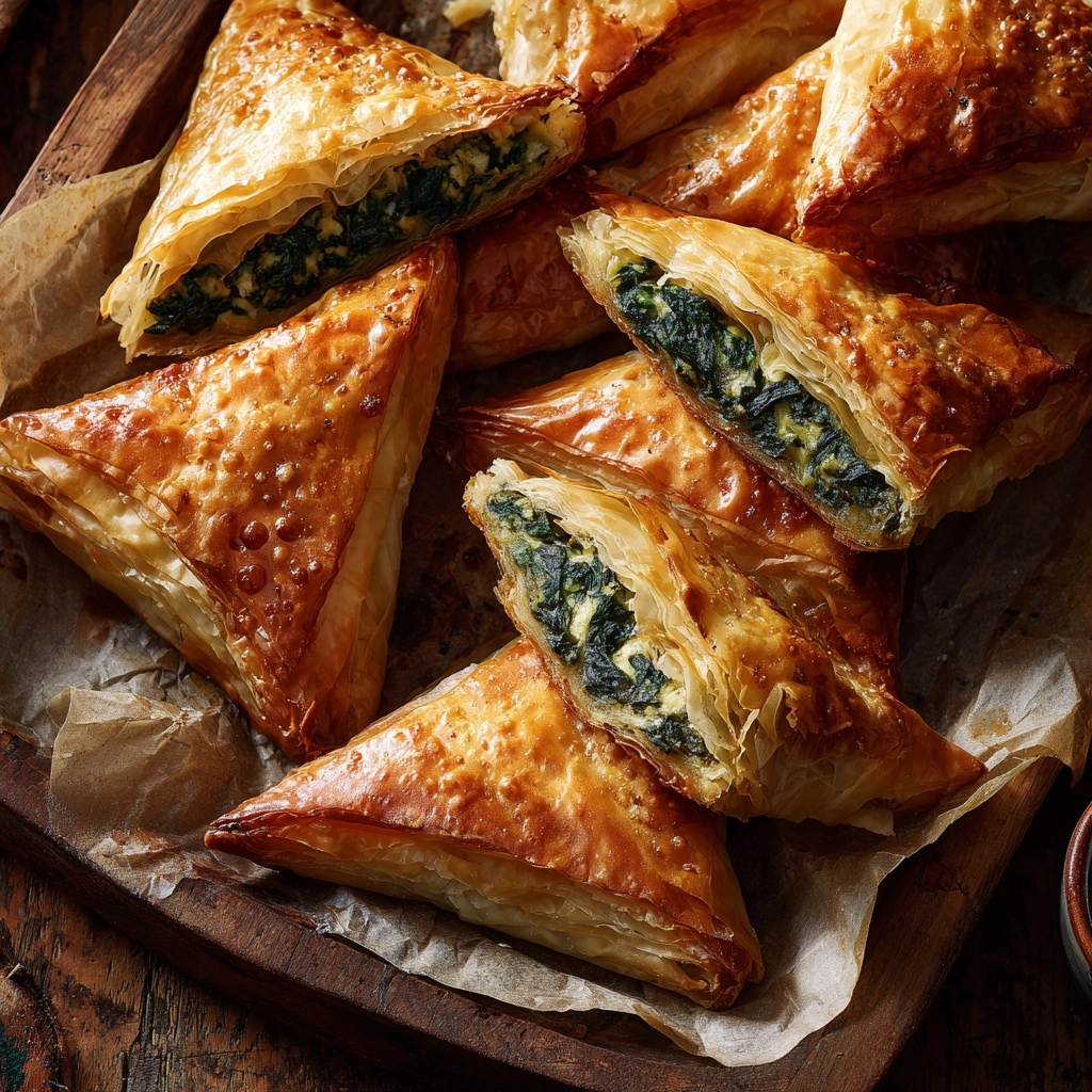 Lebanese Spinach Pies Recipe - Recipe Image