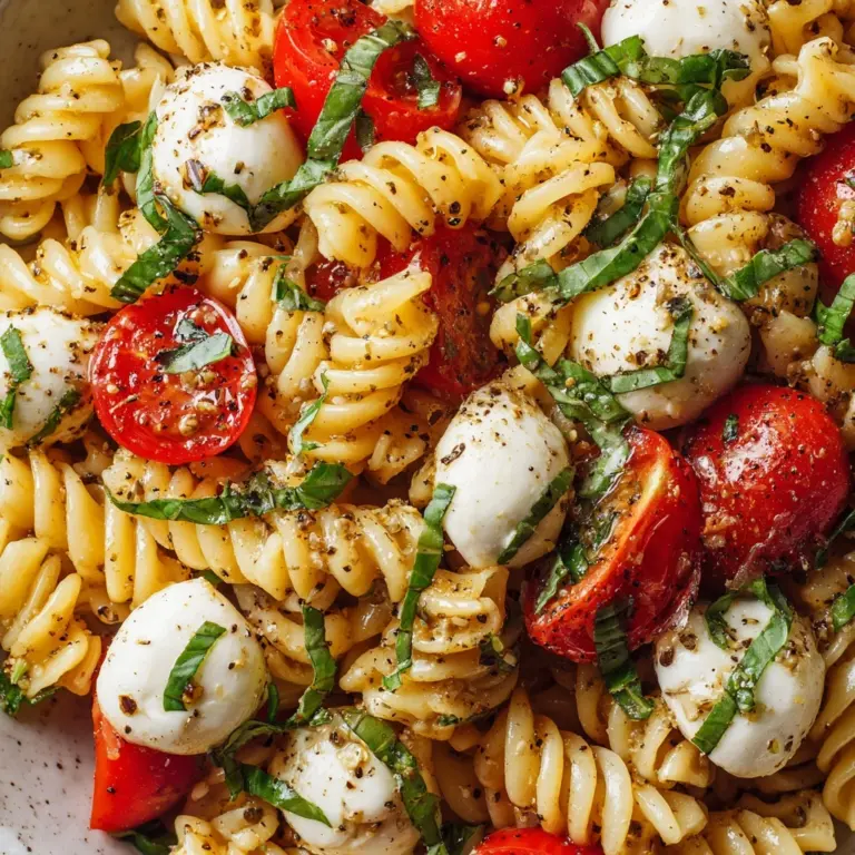 Easy Caprese Pasta Salad Recipe
