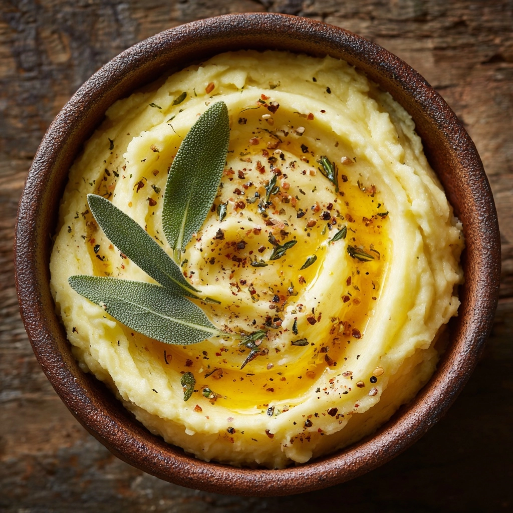 Manchego & Brown Butter Whipped Potatoes: A Creamy, Nutty Twist on a Classic Recipe - Recipe Image