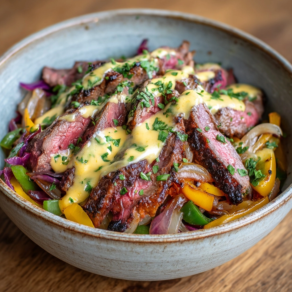 Philly Cheesesteak In A Bowl Recipe - Recipe Image