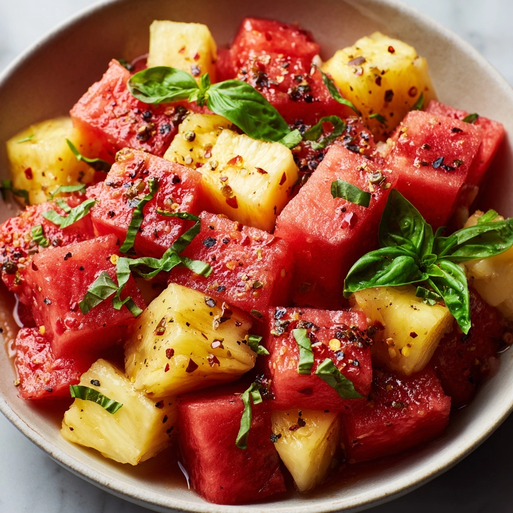 Watermelon Pineapple Salad: A Refreshing Summer Delight Recipe - Recipe Image