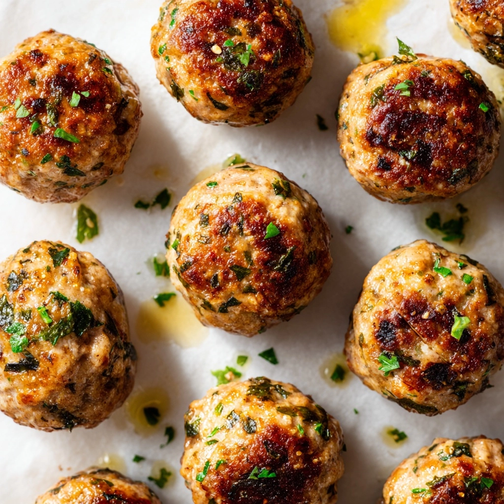 Italian-Style Chicken Meatballs Recipe - Recipe Image