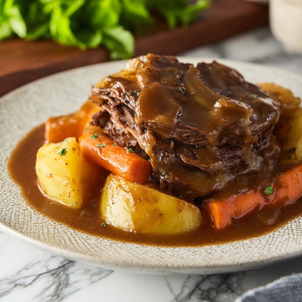 Slow Cooker Pot Roast Recipe - Recipe Image