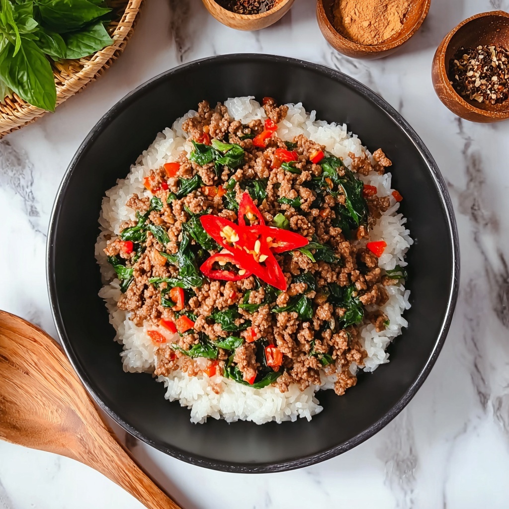 Pad Kra Pao (Thai Holy Basil Stir-Fry) Recipe - Recipe Image