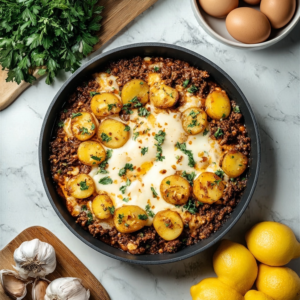 Hobo Casserole with Ground Beef and Cheddar Recipe - Recipe Image