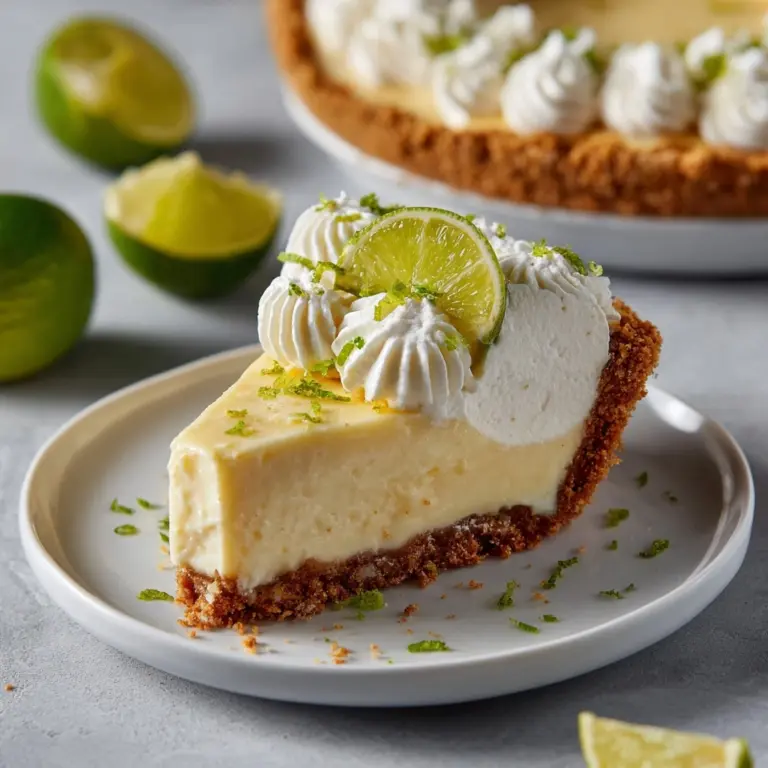 Key Lime Pie with Whipped Cream Recipe