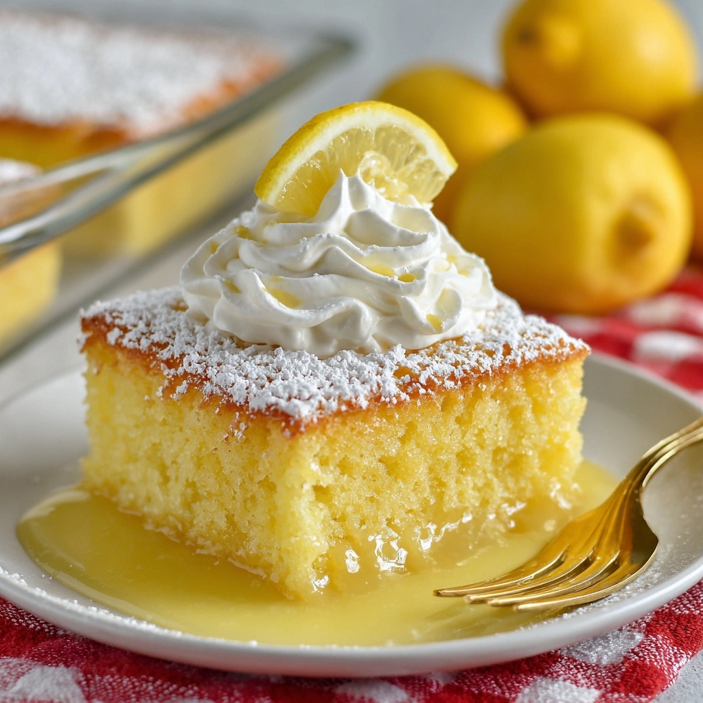 Luscious Lemon Pudding Cake Recipe - Recipe Image