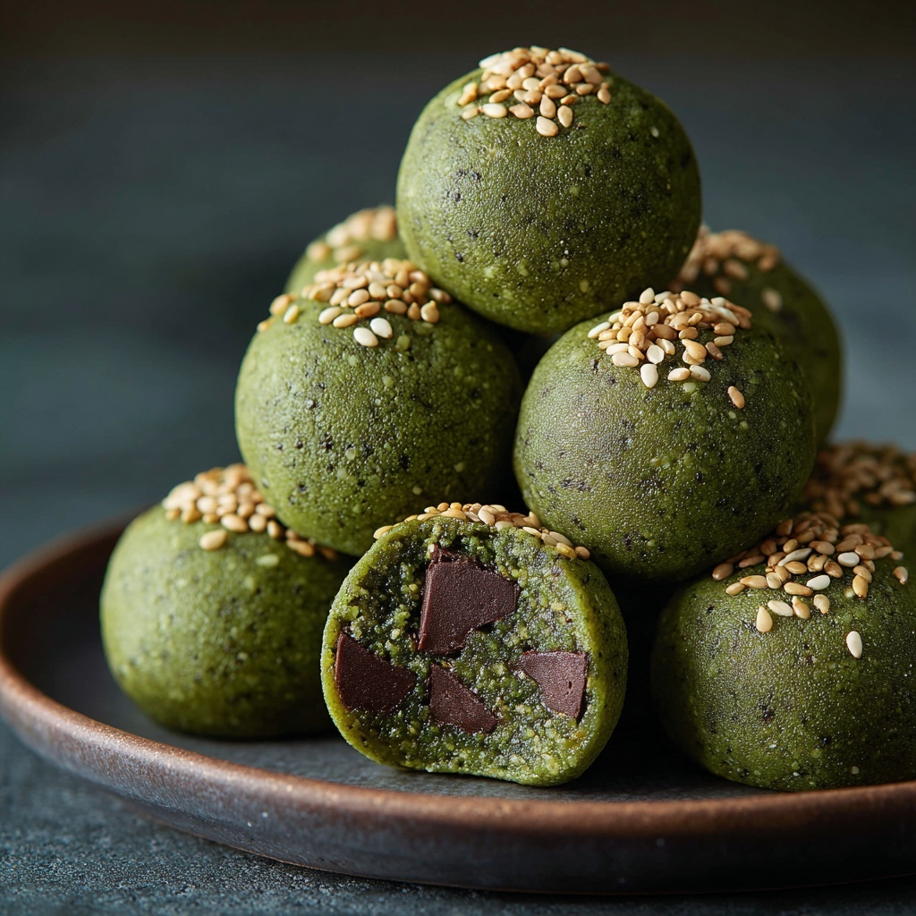 Mint Chocolate Chip Protein Balls Recipe - Recipe Image